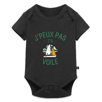 J peux pas j ai Voile - Body à manches courtes Premium Bébé - noir - Devant