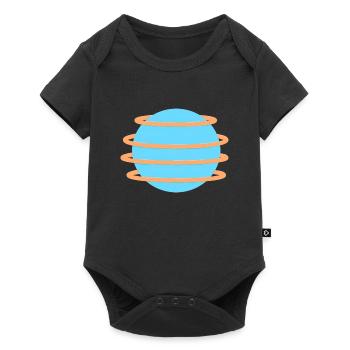 Retro orb simple design for art purists! - Baby Premium short-sleeve bodysuit - black - Front