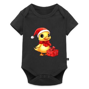 Duckling Christmas - Baby Premium short-sleeve bodysuit - black - Front
