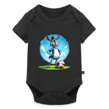 Soccer Donkey - Baby Premium short-sleeve bodysuit - black - Front