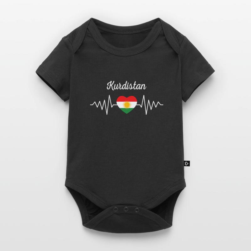 Drapeau du Kurdistan Bakur Bashur Rojava Rojhlt Newroz Body à manches courtes Premium Bébé