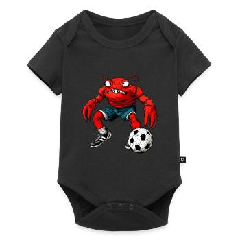 Football Crab - Baby Premium short-sleeve bodysuit - black - Front