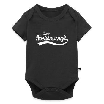 Nachbarschaft Nachbar Nachbarin Nachbarschaftsfest - Baby Premium Kurzarmbody - Schwarz - Vorne