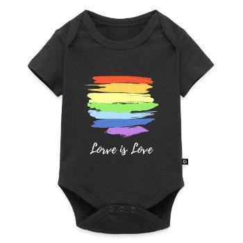 LGBT Gay Shirt Rainbow Lesbian Pride Shirts - Baby Premium short-sleeve bodysuit - black - Front
