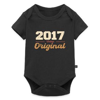 2017 Vintage Anniversary Retro Gift 2017 - Baby Premium short-sleeve bodysuit - black - Front