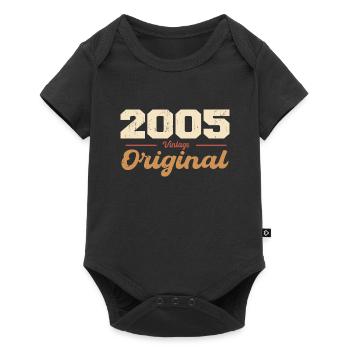 2005 Vintage Anniversary Retro Gift 2005 - Baby Premium short-sleeve bodysuit - black - Front