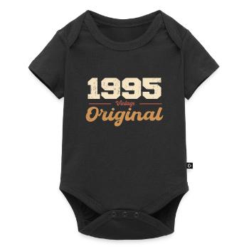 1995 Vintage Anniversaire Rétro Cadeau 1995 - Body à manches courtes Premium Bébé - noir - Devant