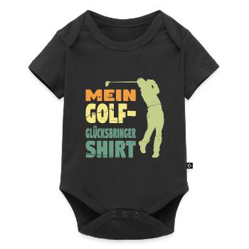 Golfspieler Sport Golfspieler Geschenk - Baby Premium Kurzarmbody - Schwarz - Vorne