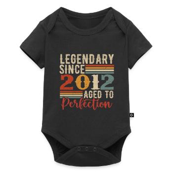 Legendary Since 2012 Birthday Gift 2012 - Baby Premium short-sleeve bodysuit - black - Front