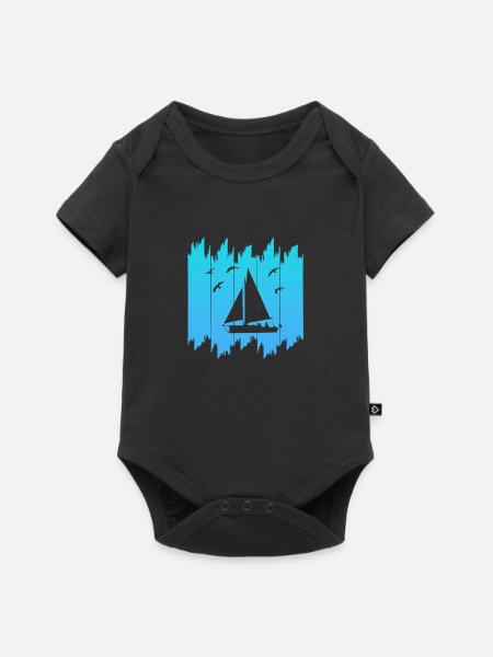 Sailing - Baby Premium Kurzarmbody - Schwarz