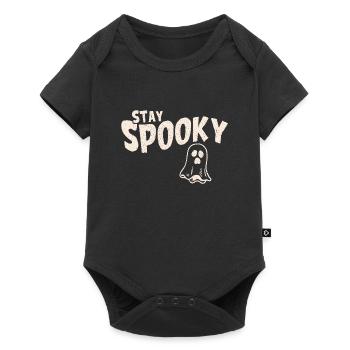 Stay Spooky Halloween Ghost - Baby Premium short-sleeve bodysuit - black - Front