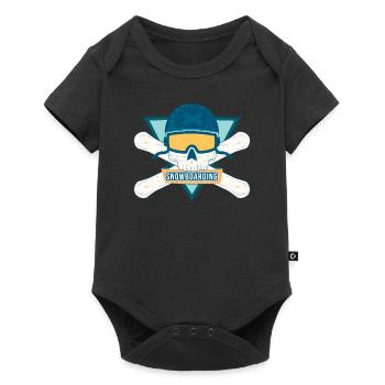 snowboard - Body à manches courtes Premium Bébé - noir - Devant