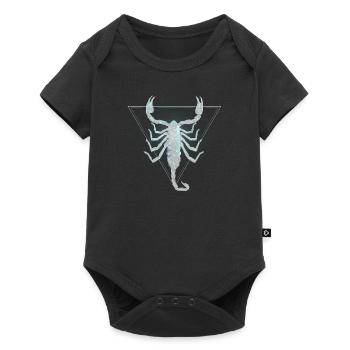 Signe du zodiaque Scorpion - Body à manches courtes Premium Bébé - noir - Devant