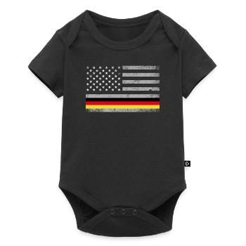 Germany USA Flag Nation Country Gift - Baby Premium short-sleeve bodysuit - black - Front