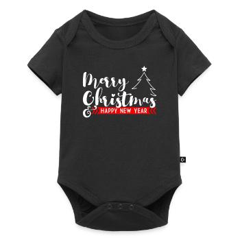 Weihnachten - Baby Premium Kurzarmbody - Schwarz - Vorne