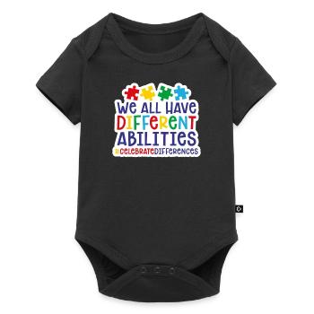 autisme - Body à manches courtes Premium Bébé - noir - Devant