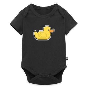 Ente Gamer Pixel Cadeau Shirt - Body à manches courtes Premium Bébé - noir - Devant