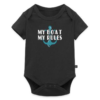 My boat My rules! - Baby Premium short-sleeve bodysuit - black - Front