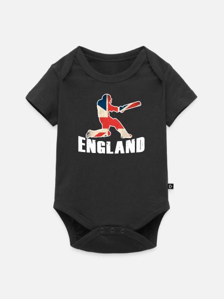 England Cricket Shirt Cricket Team - Baby Premium short-sleeve bodysuit - black