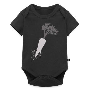 Karotte - Baby Premium Kurzarmbody - Schwarz - Vorne