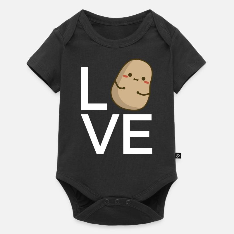 Love pomme de terre - Body à manches courtes Premium Bébé - noir