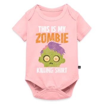 Zombieapokalypse Zombie-Jäger Pandemie Epidemie - Baby Premium Kurzarmbody - Rosa - Vorne