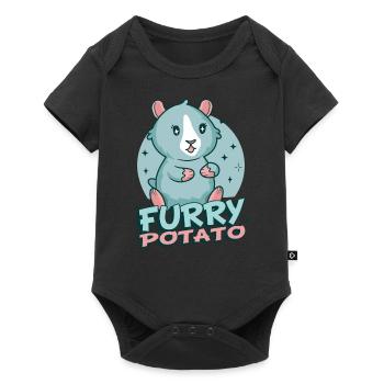 Funny guinea pig saying motif guinea pig - Baby Premium short-sleeve bodysuit - black - Front
