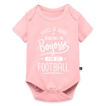 football Bogosse joueur de foot fan de football - Body à manches courtes Premium Bébé - rose - Devant