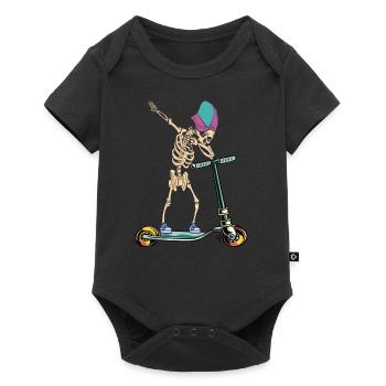 Dabbing Scooter - Baby Premium Kurzarmbody - Schwarz - Vorne