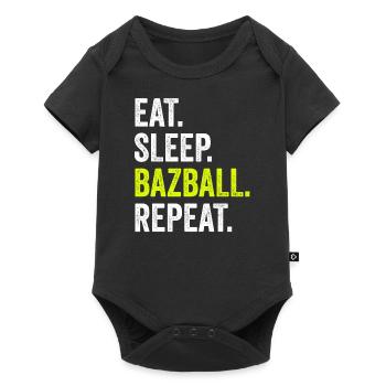 Bazball England Fans Cricket English Fans Bazball - Baby Premium short-sleeve bodysuit - black - Front