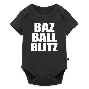 Bazball England Fans Cricket English Fans Bazball - Baby Premium short-sleeve bodysuit - black - Front