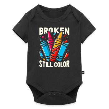 Broken Crayons Still Color - Baby Premium short-sleeve bodysuit - black - Front