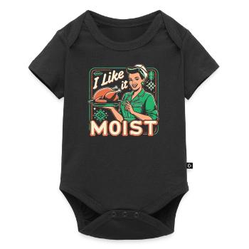 I Like It Moist Thanksgiving Costume Turkey Day - Baby Premium short-sleeve bodysuit - black - Front