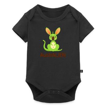 ausAustralia Roo Aussie Funny Australien Kangaroo - Baby Premium short-sleeve bodysuit - black - Front