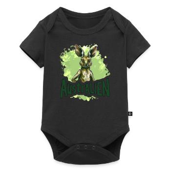 ausAustralia Roo Aussie Funny Australien Kangaroo - Baby Premium short-sleeve bodysuit - black - Front