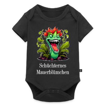 schüchternes Mauerblümchen, Venus Fliegenfalle - Baby Premium Kurzarmbody - Schwarz - Vorne