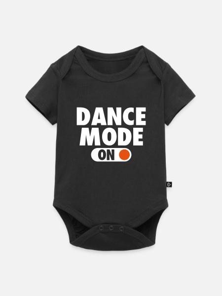 Funny Dance Mode - Baby Premium Kurzarmbody - Schwarz