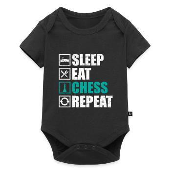 chess - Baby Premium short-sleeve bodysuit - black - Front