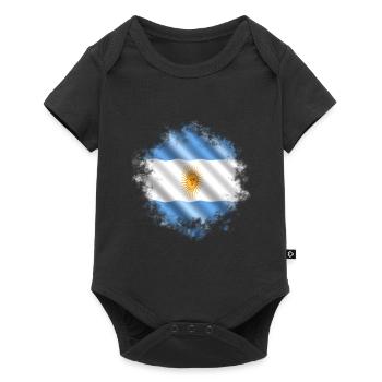 Argentinien - Baby Premium Kurzarmbody - Schwarz - Vorne