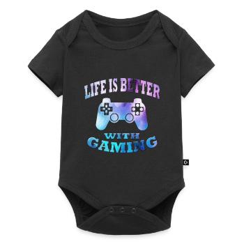 Gaming - Baby Premium short-sleeve bodysuit - black - Front