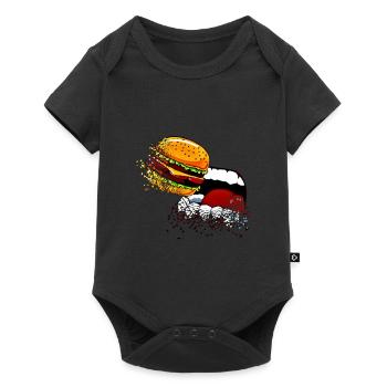 Burger - Body à manches courtes Premium Bébé - noir - Devant