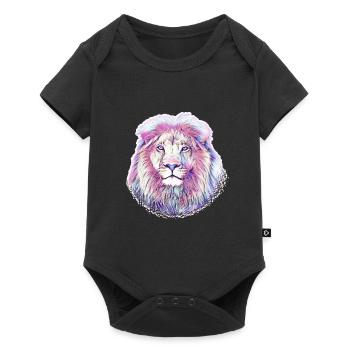 Lion - Body à manches courtes Premium Bébé - noir - Devant