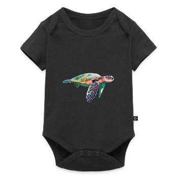 Sea turtle - Baby Premium short-sleeve bodysuit - black - Front