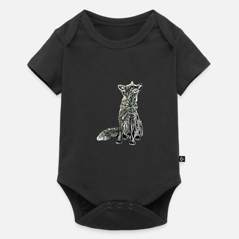Renard - Body à manches courtes Premium Bébé - noir