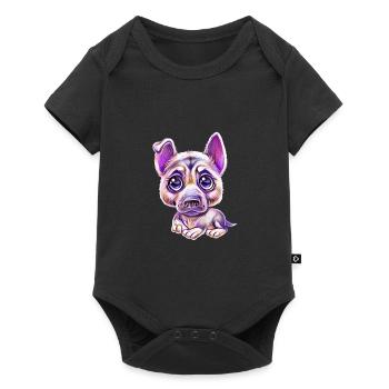 German Shepherd - Baby Premium short-sleeve bodysuit - black - Front