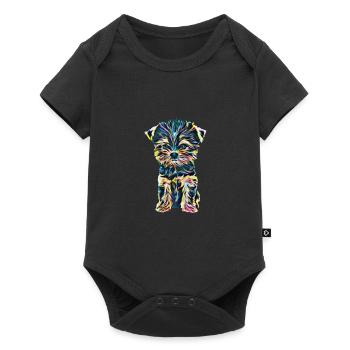 Yorkshire Terrier - Baby Premium short-sleeve bodysuit - black - Front