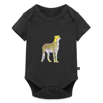 cheetah - Baby Premium short-sleeve bodysuit - black - Front
