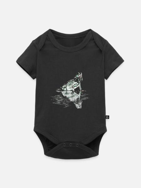 Iguane - Body à manches courtes Premium Bébé - noir