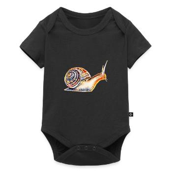 slug - Baby Premium short-sleeve bodysuit - black - Front