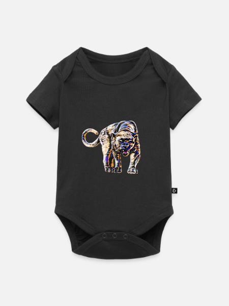 Panther - Baby Premium Kurzarmbody - Schwarz